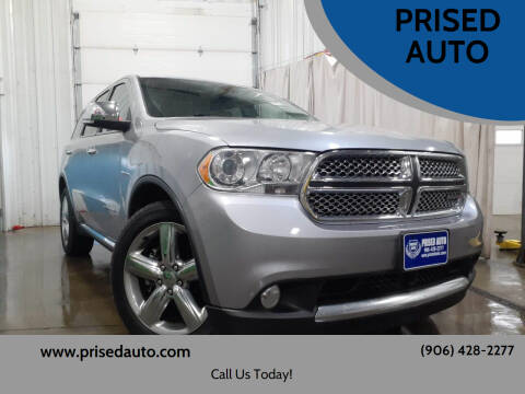 2013 Dodge Durango for sale at PRISED AUTO in Gladstone MI