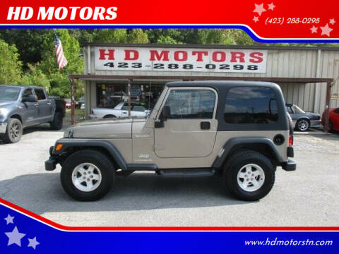 2004 Jeep Wrangler for sale at HD MOTORS in Kingsport TN