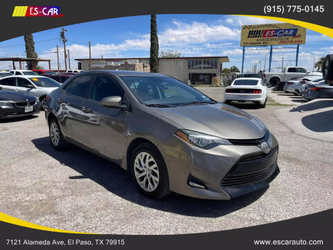2018 Toyota Corolla for sale at Escar Auto in El Paso TX