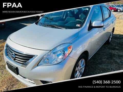 2012 Nissan Versa for sale at FPAA in Fredericksburg VA