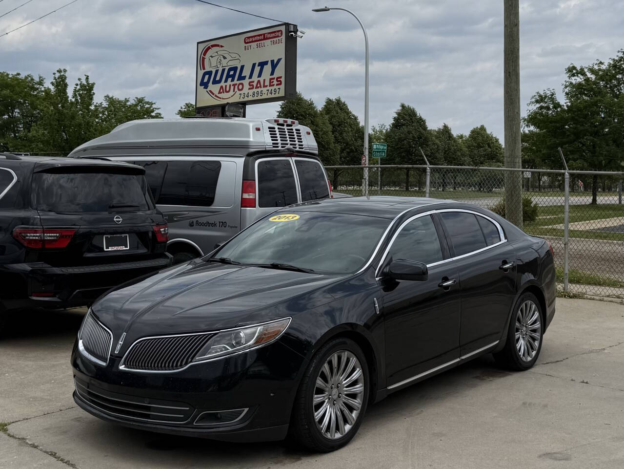 Black 2013 Lincoln MKS Base 4dr Sedan 1