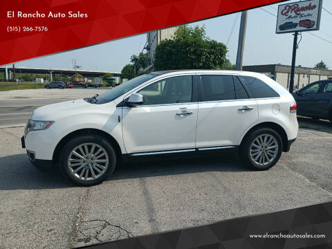 2011 Lincoln MKX for sale at El Rancho Auto Sales in Des Moines IA