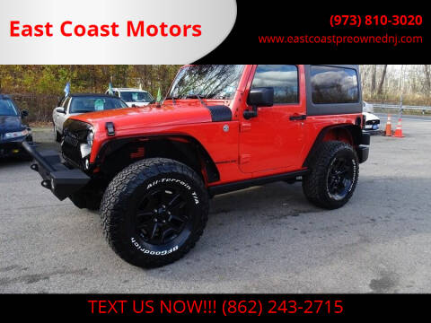 2015 Jeep Wrangler for sale at East Coast Motors in Lake Hopatcong NJ