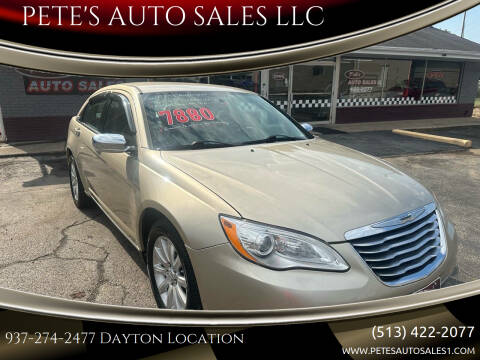 2013 Chrysler 200 for sale at PETE'S AUTO SALES LLC - Dayton in Dayton OH