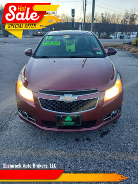 2013 Chevrolet Cruze for sale at Shamrock Auto Brokers, LLC in Belmont NH