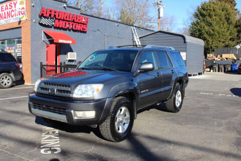 2003 Toyota 4Runner for sale at AFFORDABLE MOTORS INC in Winston Salem NC