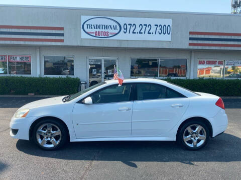 2010 Pontiac G6 for sale at Traditional Autos in Dallas TX