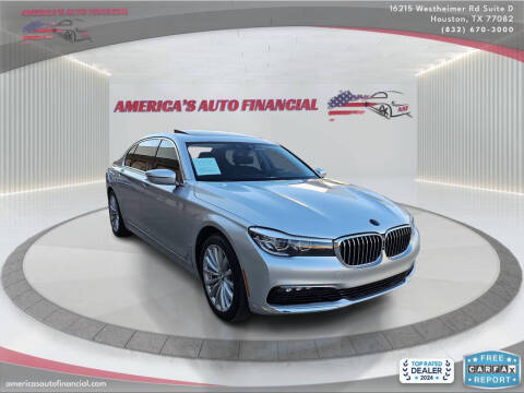 2017 BMW 7 Series for sale at America's Auto Financial in Houston TX