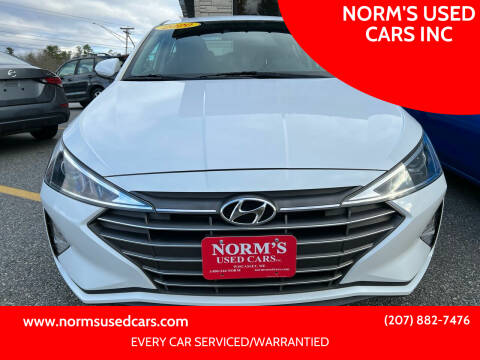 2020 Hyundai Elantra for sale at NORM'S USED CARS INC in Wiscasset ME
