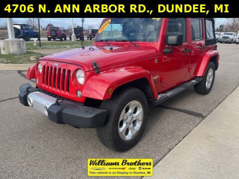 2014 Jeep Wrangler Unlimited for sale at Williams Brothers Pre-Owned Monroe in Monroe MI