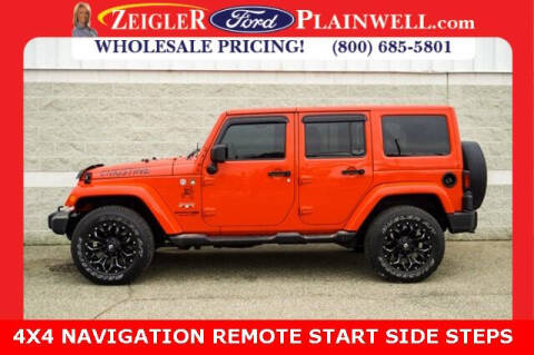 2018 Jeep Wrangler JK Unlimited for sale at Zeigler Ford of Plainwell in Plainwell MI