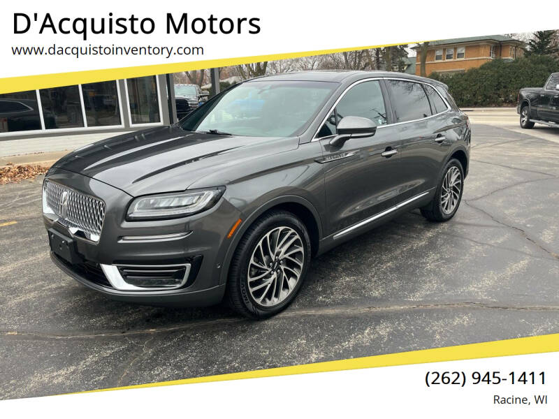 2020 Lincoln Nautilus for sale at D'Acquisto Motors in Racine WI
