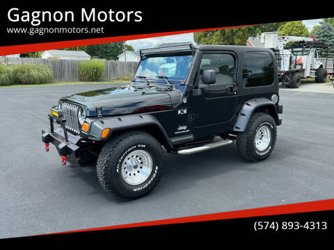 2004 Jeep Wrangler for sale at Gagnon  Motors - Gagnon Motors in Akron IN