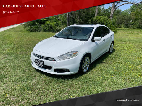2013 Dodge Dart for sale at CAR QUEST AUTO SALES in Houston TX