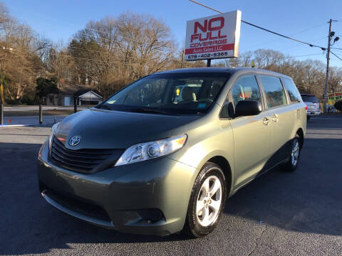 2011 Toyota Sienna for sale at NO FULL COVERAGE AUTO SALES LLC in Austell GA