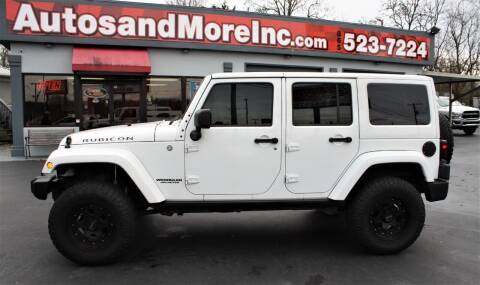 2012 Jeep Wrangler Unlimited for sale at Autos and More Inc in Knoxville TN