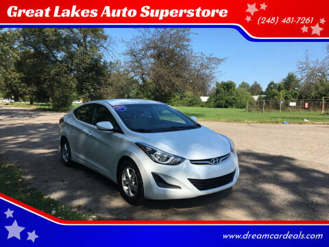 2015 Hyundai Elantra for sale at Great Lakes Auto Superstore in Waterford Township MI