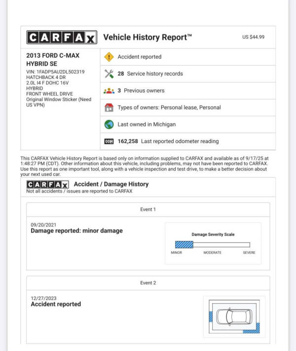 2013 Ford C-MAX Hybrid SE