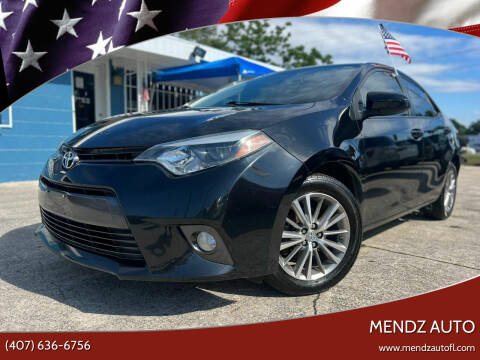 2015 Toyota Corolla for sale at Mendz Auto in Orlando FL