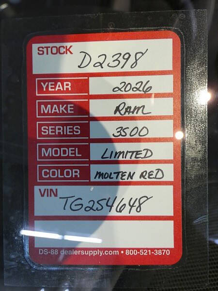 2026 RAM 3500