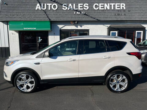2019 Ford Escape for sale at Auto Sales Center Inc in Holyoke MA