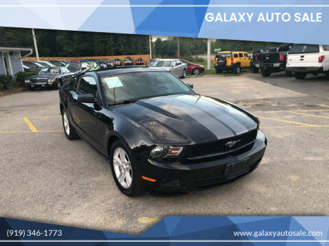 2010 Ford Mustang for sale at Galaxy Auto Sale in Fuquay Varina NC