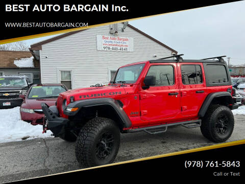 2020 Jeep Wrangler Unlimited for sale at BEST AUTO BARGAIN inc. in Lowell MA