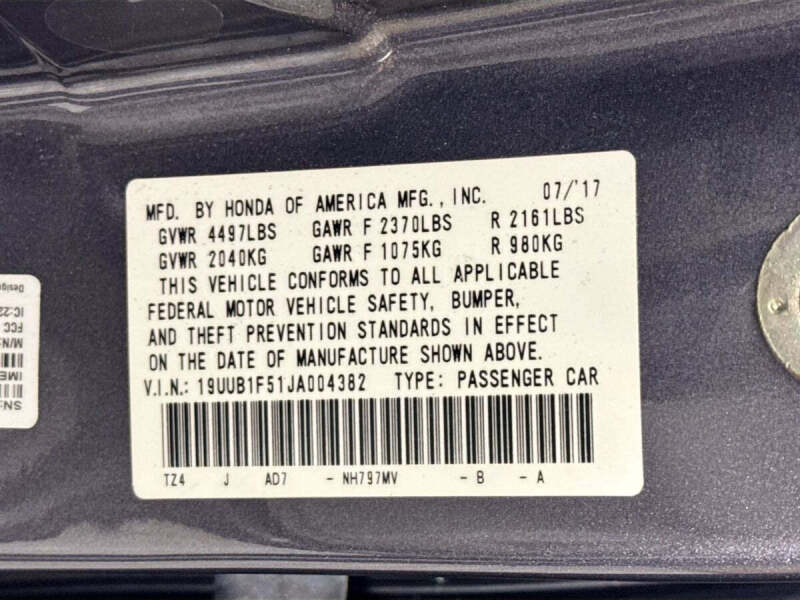 2018 Acura TLX w/Tech