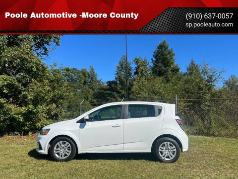 2017 Chevrolet Sonic for sale at Poole Automotive in Laurinburg NC