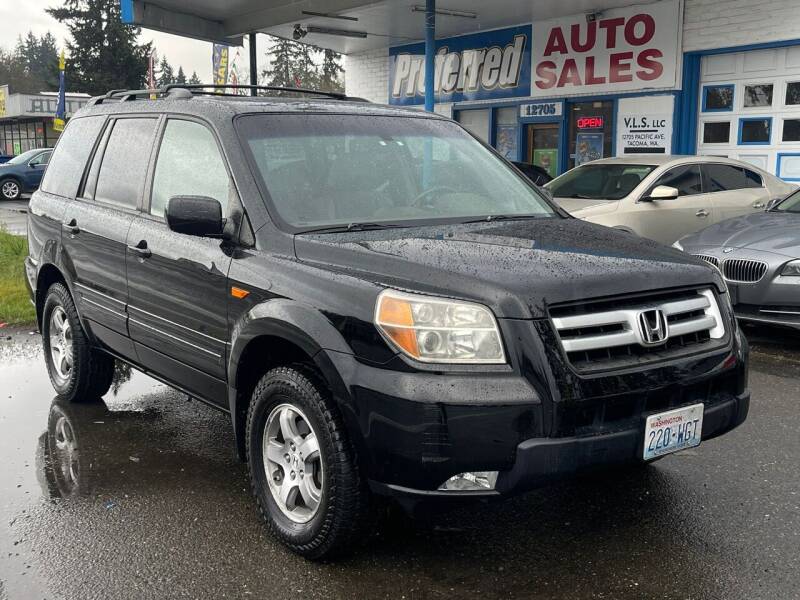 Used 2007 Honda Pilot EX with VIN 2HKYF18517H527694 for sale in Tacoma, WA