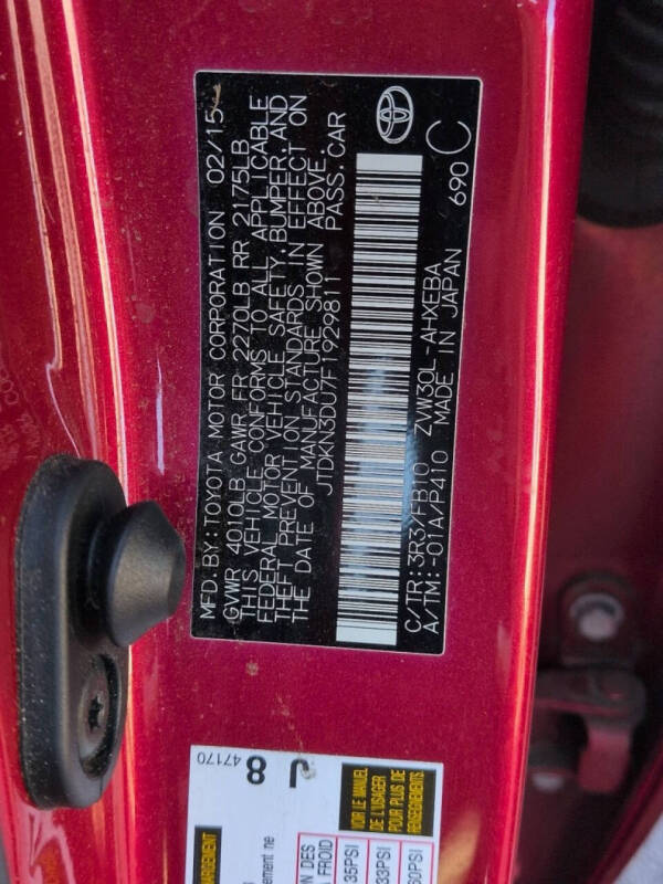 2015 Toyota Prius Four