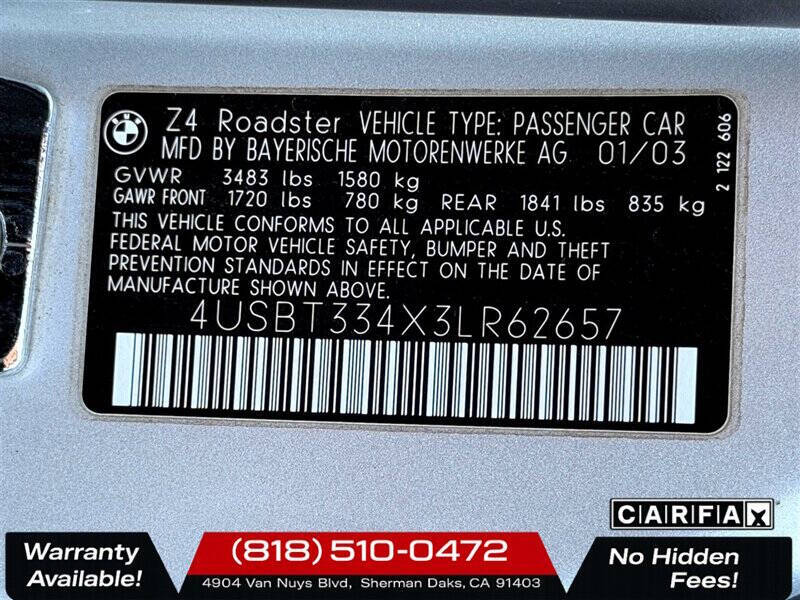 2003 BMW Z4 2.5i