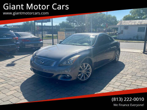 2011 Infiniti G37 Coupe for sale at Giant Motor Cars in Tampa FL