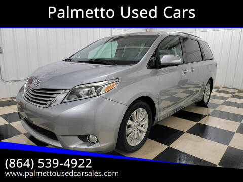 2015 Toyota Sienna for sale at Palmetto Used Cars in Piedmont SC