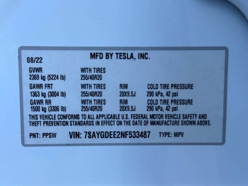 2022 Tesla Model Y Long Range