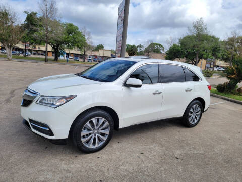 2016 Acura MDX for sale at MOTORSPORTS IMPORTS in Houston TX