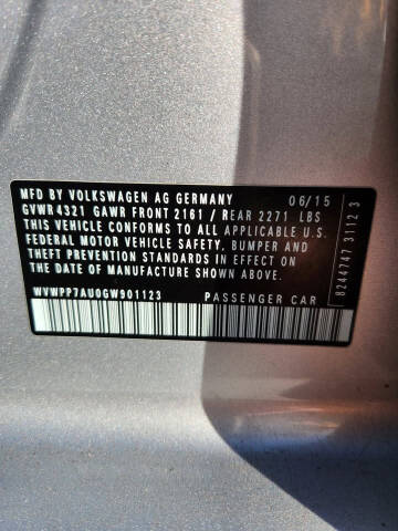 2016 Volkswagen e-Golf SEL Premium