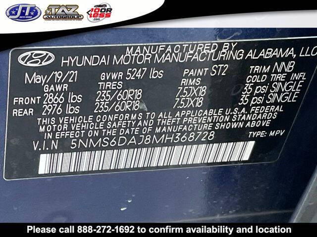 2021 Hyundai Santa Fe SEL