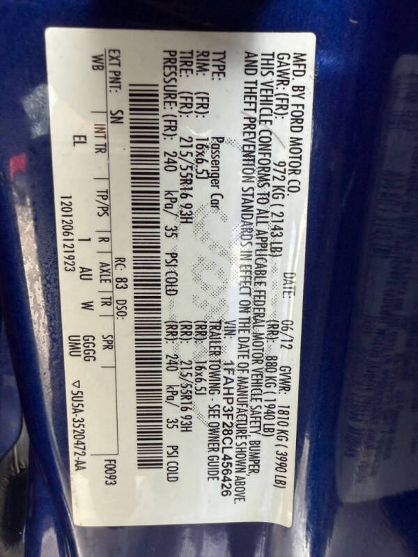 2012 Ford Focus SE