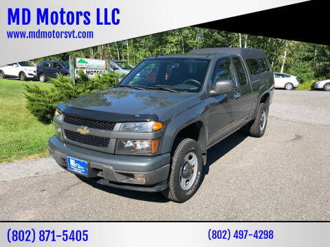 2012 Chevrolet Colorado for sale at MD Motors LLC in Williston VT