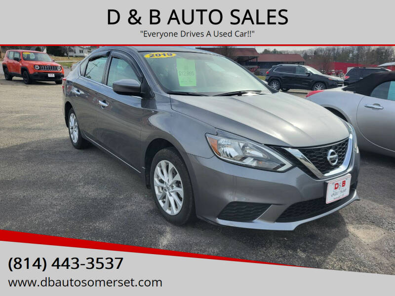 2019 Nissan Sentra for sale at D & B AUTO SALES in Somerset PA