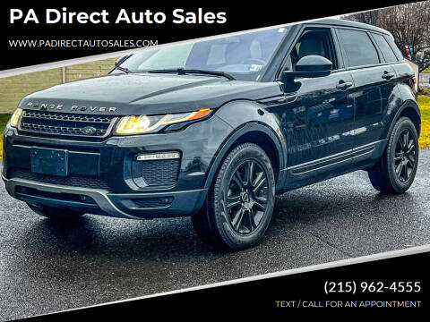 2018 Land Rover Range Rover Evoque for sale at PA Direct Auto Sales in Levittown PA