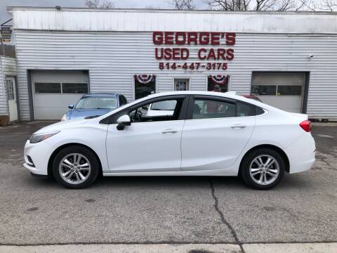 2016 Chevrolet Cruze for sale at George's Used Cars Inc in Orbisonia PA