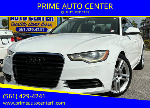 2014 Audi A6 for sale at PRIME AUTO CENTER in Palm Springs FL