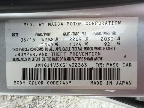 2016 Mazda MAZDA6 i Touring