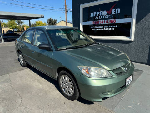 2004 Honda Civic for sale at Approved Autos in Sacramento CA