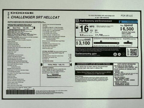 2016 Dodge Challenger SRT Hellcat