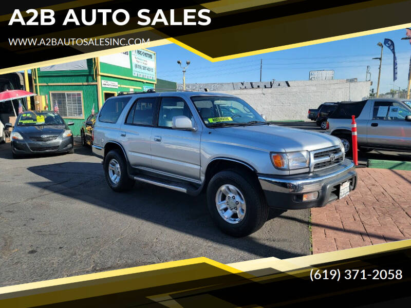 2000 Toyota 4Runner for sale at A2B AUTO SALES in Chula Vista CA
