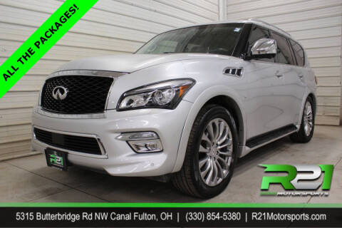 2016 Infiniti QX80 for sale at Route 21 Auto Sales in Canal Fulton OH