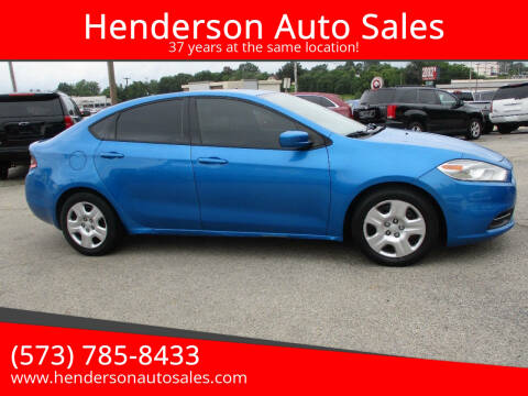 2016 Dodge Dart for sale at Henderson Auto Sales in Poplar Bluff MO